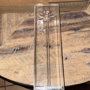 Crystal clear necklace holder